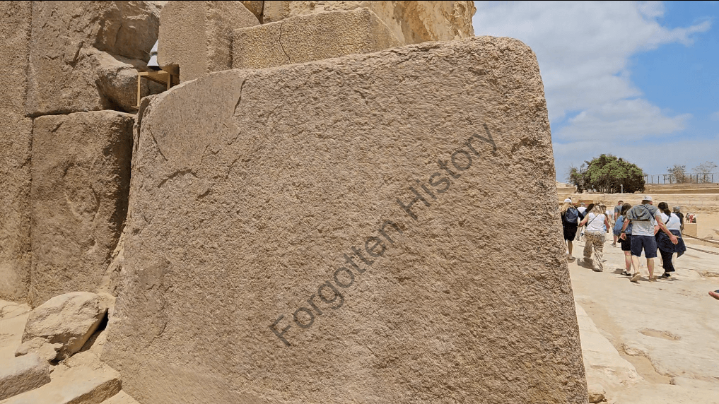 Valley Temple, enormous granite block weighing over 50 tons 